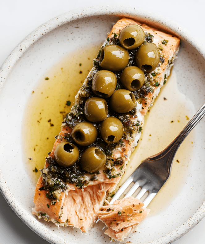 Salmon with Olives