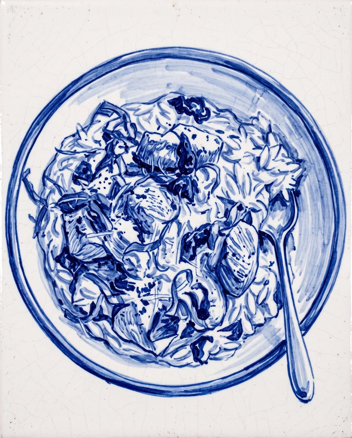 Sun-Dried Tomato Chicken Orzo, drawn