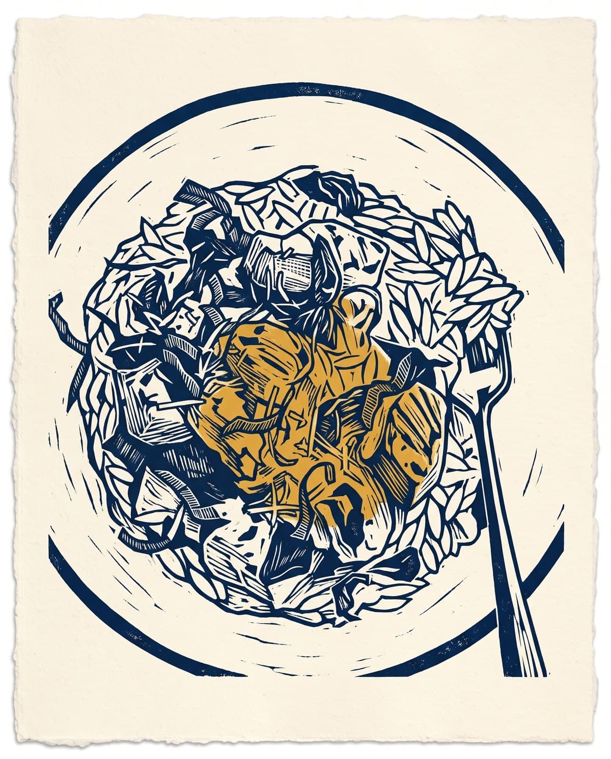 Sun-Dried Tomato Chicken Orzo, drawn