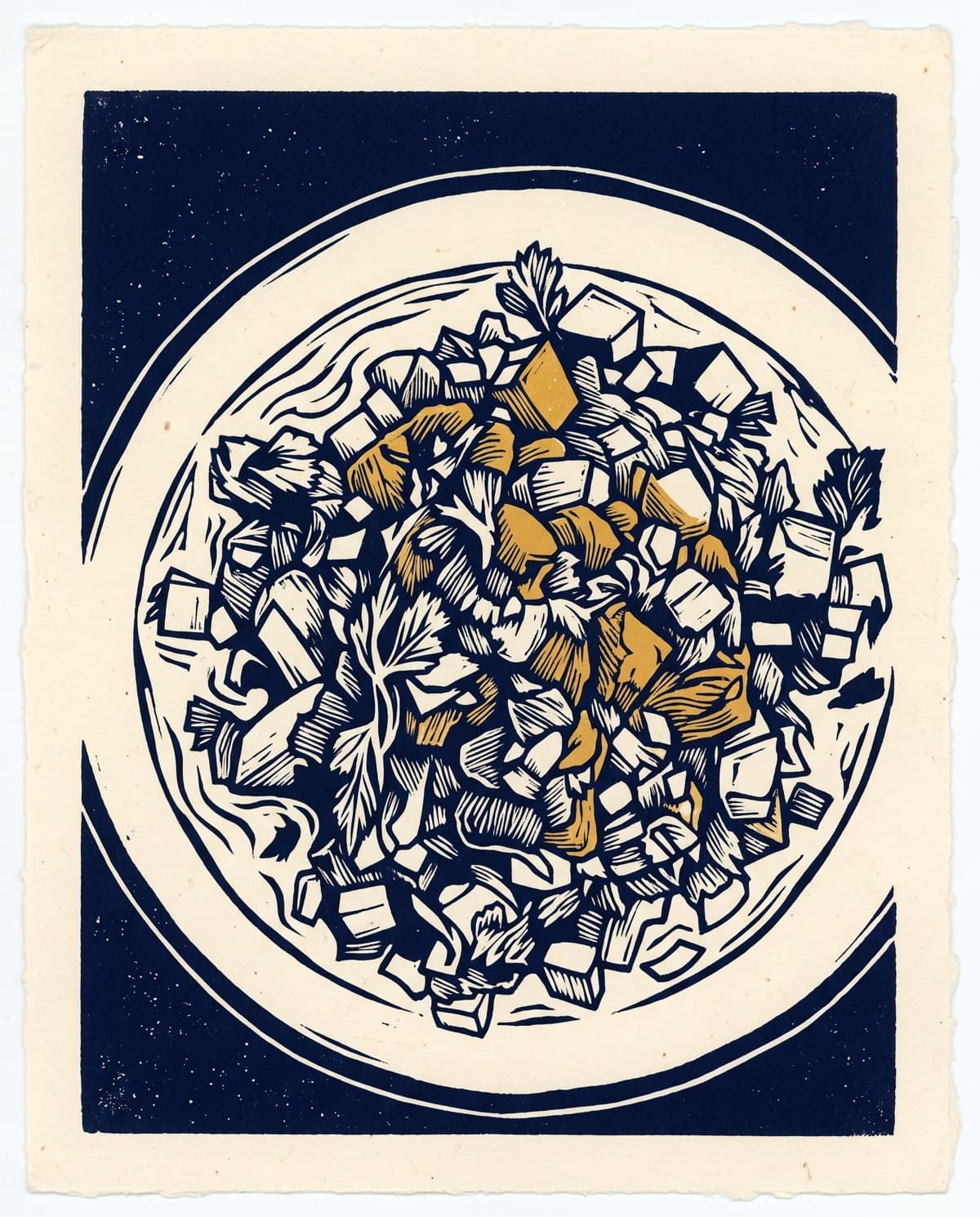 Salpicón de Cecina, drawn