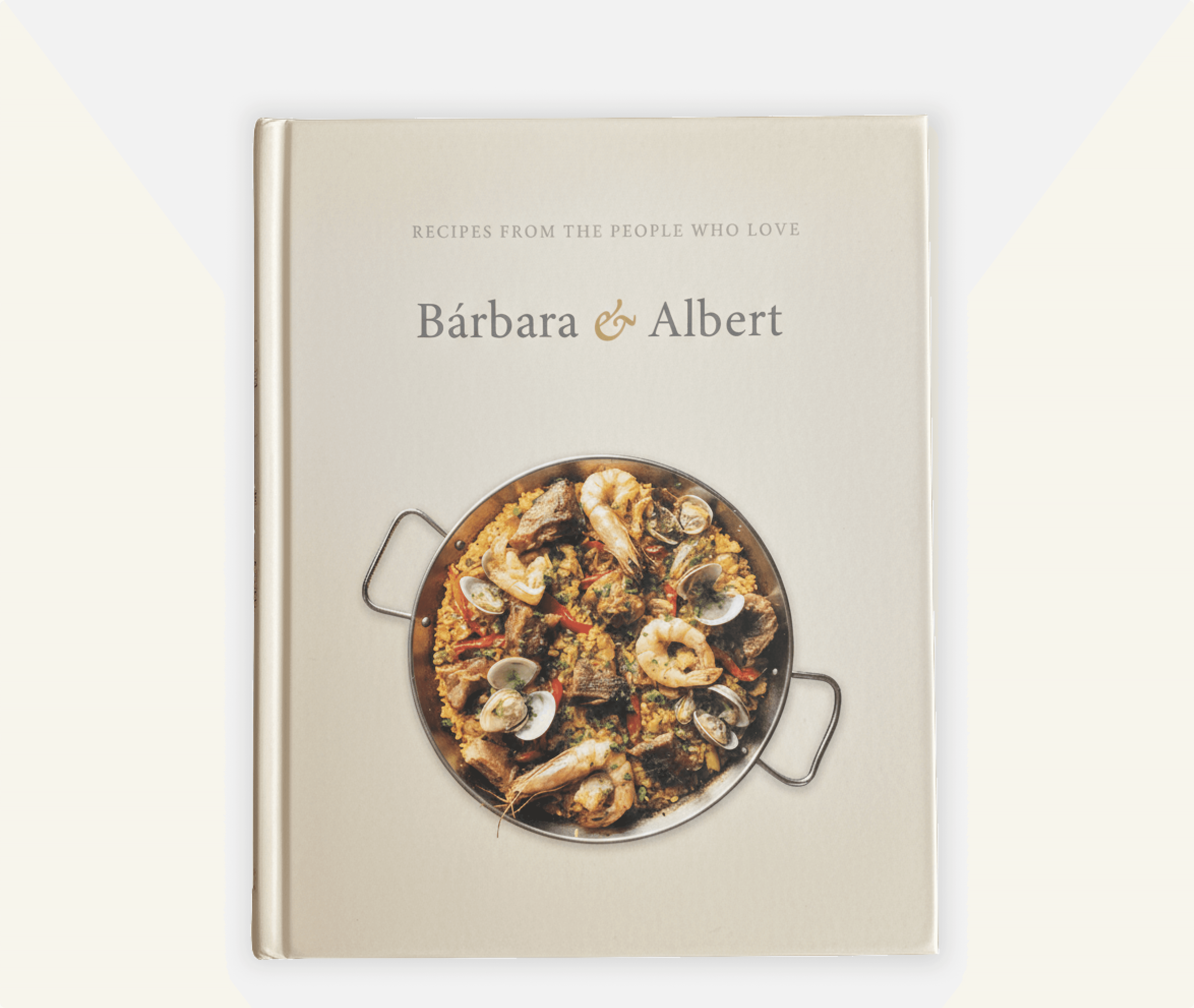 Finished hardcover cookbook