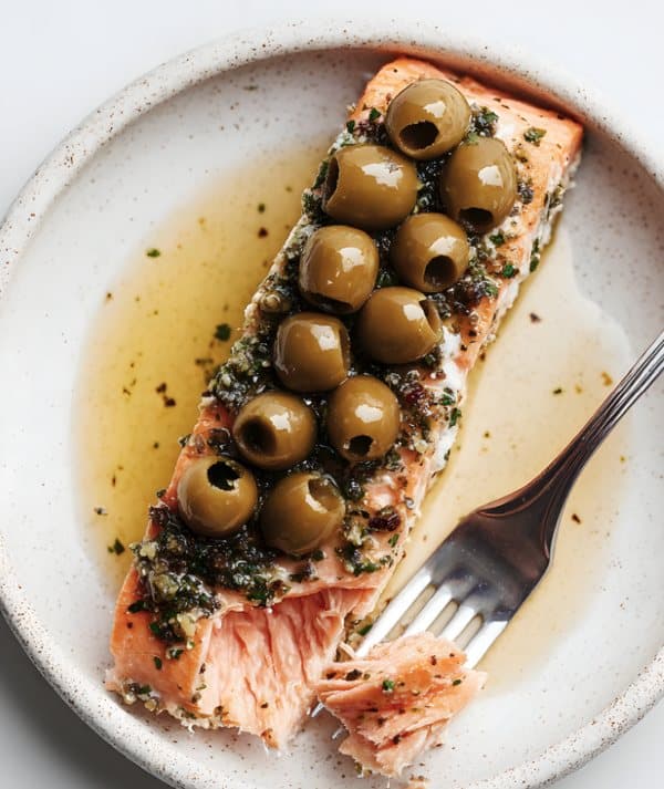 Salmão com Azeitonas